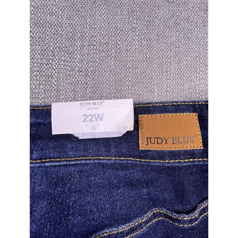 Judy Blue Jeans Women's 22W Blue Skinny‎ Fit Boho City Preppy Dark Wash NWT - Picture 16 of 16
